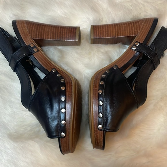 CALVIN KLEIN Valerie Black High Heel Shoes 9 Platform Spring Summer Woman’s - Picture 6 of 12